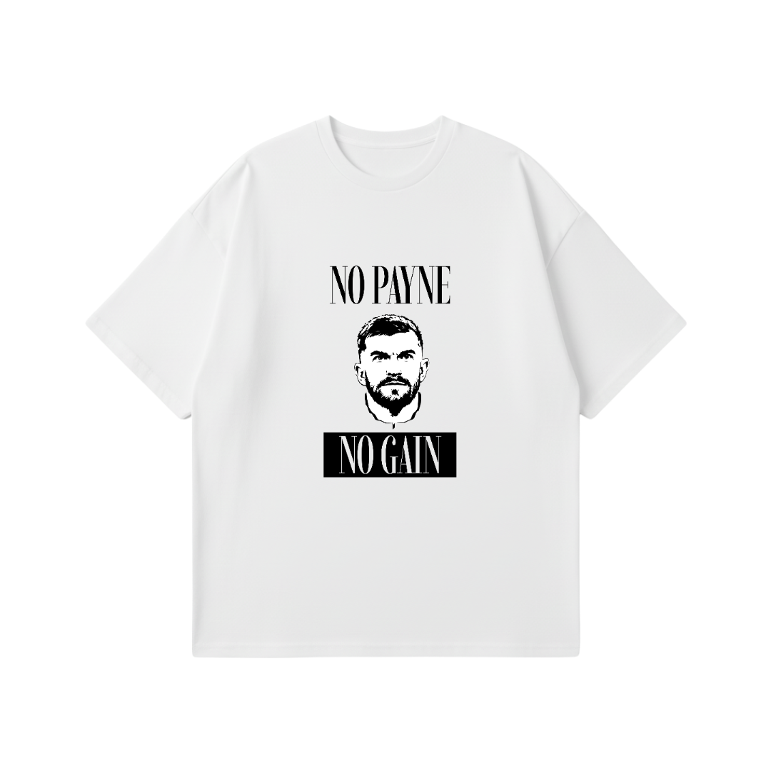 Remera «No Payne No Gain» (Blanco) — Tim Payne merch